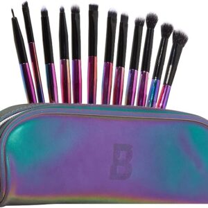 BEAUTY BAY 12 Piece Eye & Face Makeup Brush & Bag Gift Set Dark Fantasy