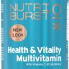 Nutriburst Multivitamins Health & Vitality Gummy Vitamin C B5 B6 B12, D - Plant Based, Sugar Free Supplement