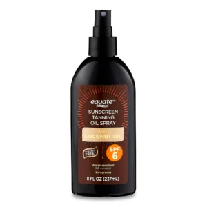 Equate Sunscreen Tanning Oil Spray with Coconut Oil, 8 fl oz